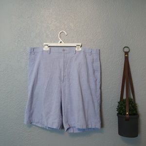 BRITCHES BY SAMTEX MEN'S BLUE DRESS SHORTS {38}